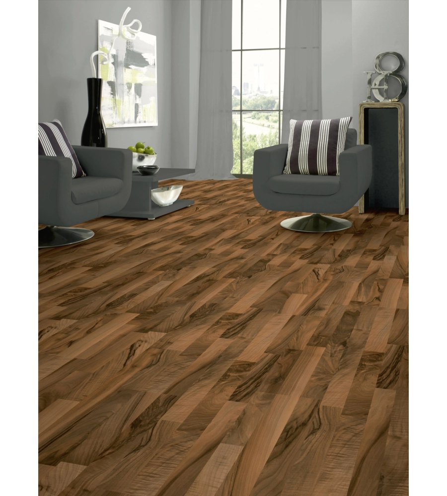 PAVIMENTO LAMINATO NOCE TICINO 7MM AC3 2,39 M² LINEA STANDARD