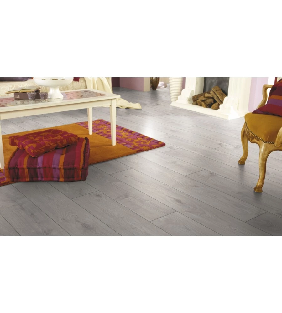 PAVIMENTO LAMINATO ROVERE SBIANCATO 8MM AC4 2,131 M² LINEA EXQUISIT