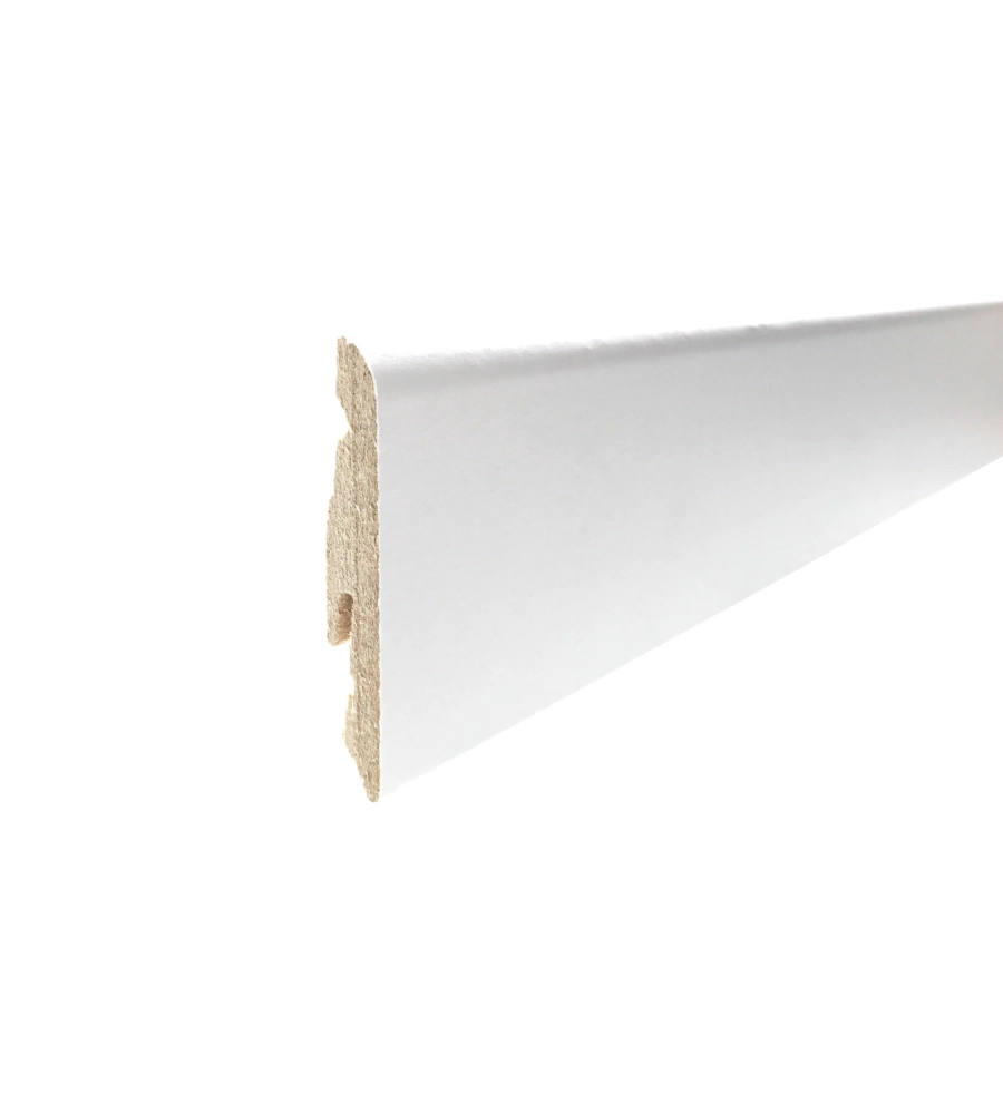 BATTISCOPA MDF BIANCO 58X14X2400MM