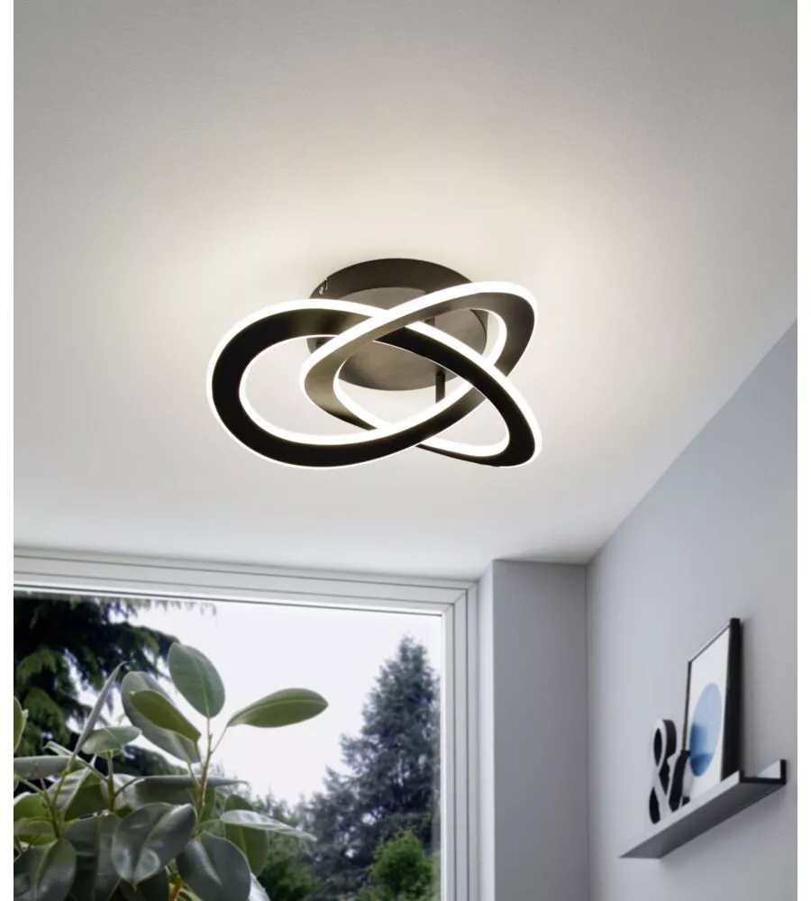 PLAFONIERA LED "ROLIMARE" BIANCA E NERA, 5500 LM