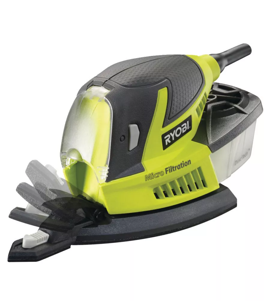 LEVIGATRICE MOUSE PALMARE ELETTRICA RYOBI RPS80-G 80 WATT