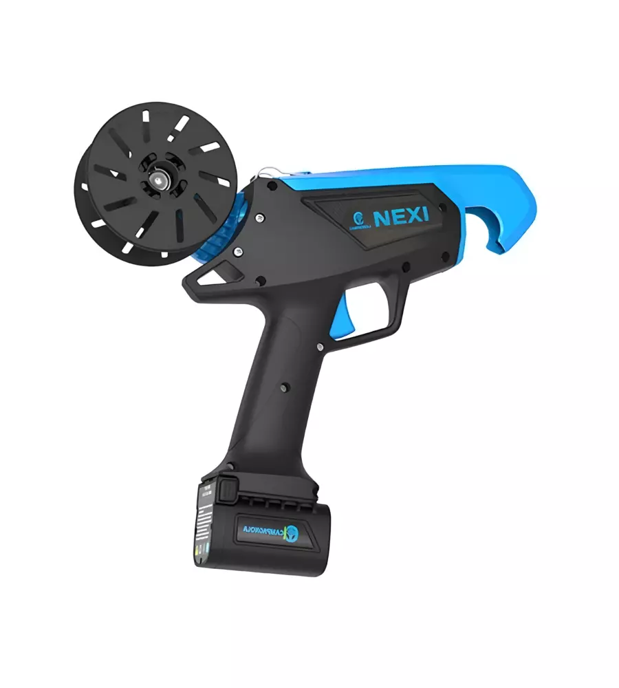 KIT VALIGETTA LEGATRICE A BATTERIA CAMPAGNOLA "NEXI" 2 BATTERIE 14,4V 2,5AH, CARICABATTERIE, 2 BOBINE FILO STANDARD E ATTREZZI