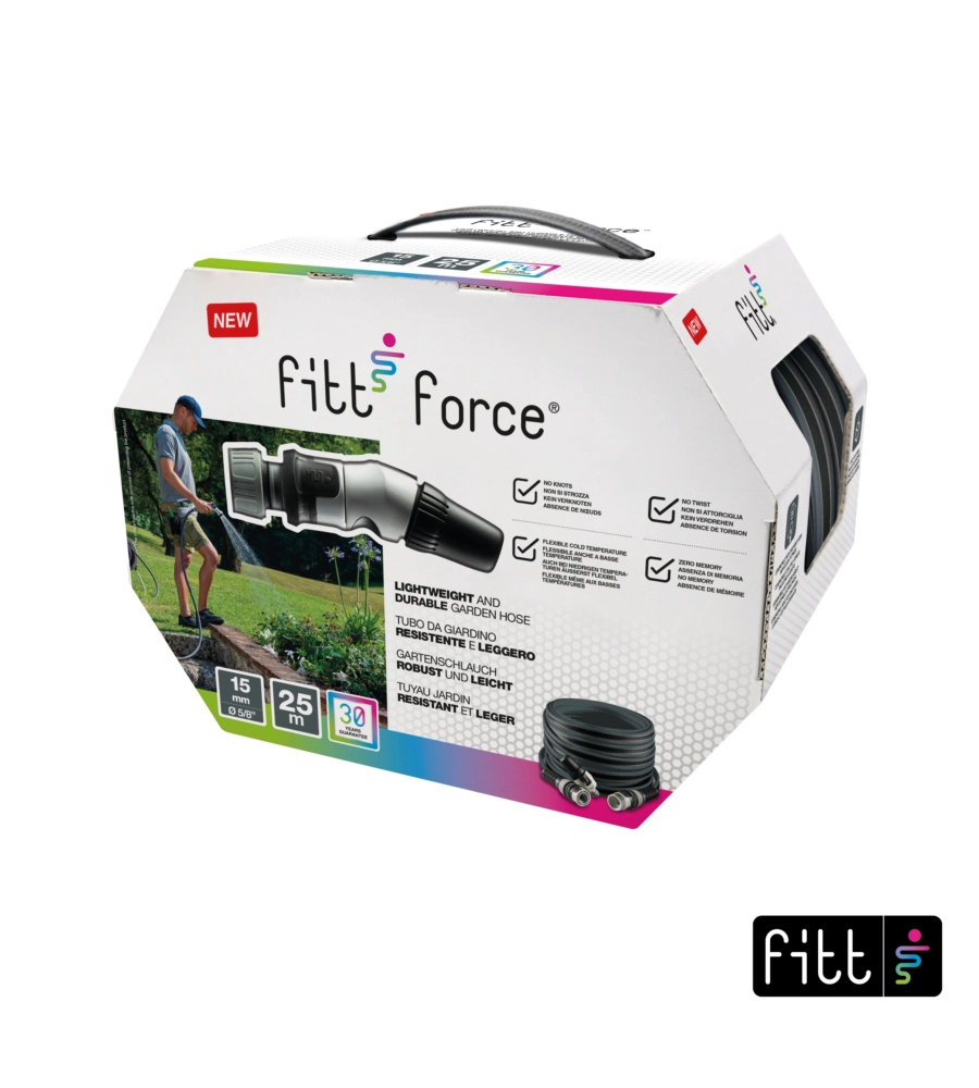 TUBO DA GIARDINO ESTENSIBILE FITT IKON LIME IN NTS, 25 METRI