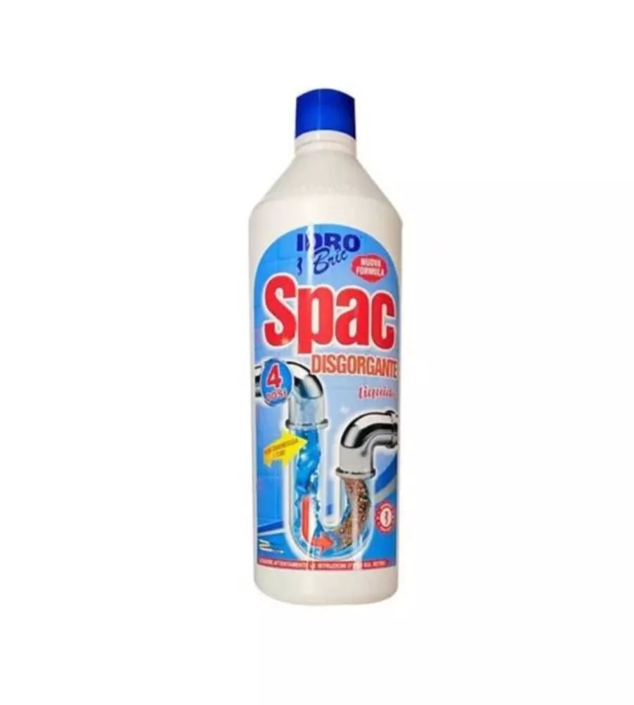 DISGORGANTE LIQUIDO IDRO BRIC "SPAC" CON NUOVA FORMULA, 1 LITRO