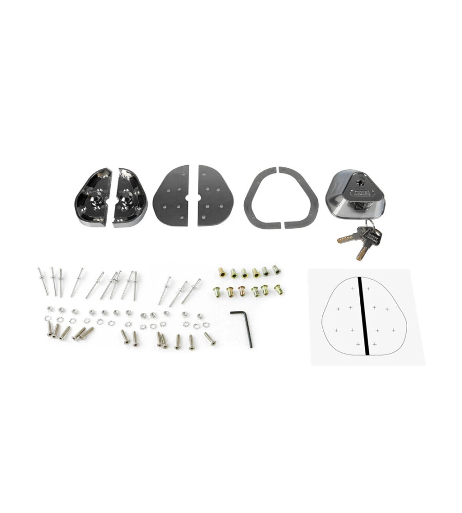 KIT SERRATURA AGGIUNTIVA PER PORTE VEICOLI COMMERCIALI LAMPA "VIGILANT" - 65411
