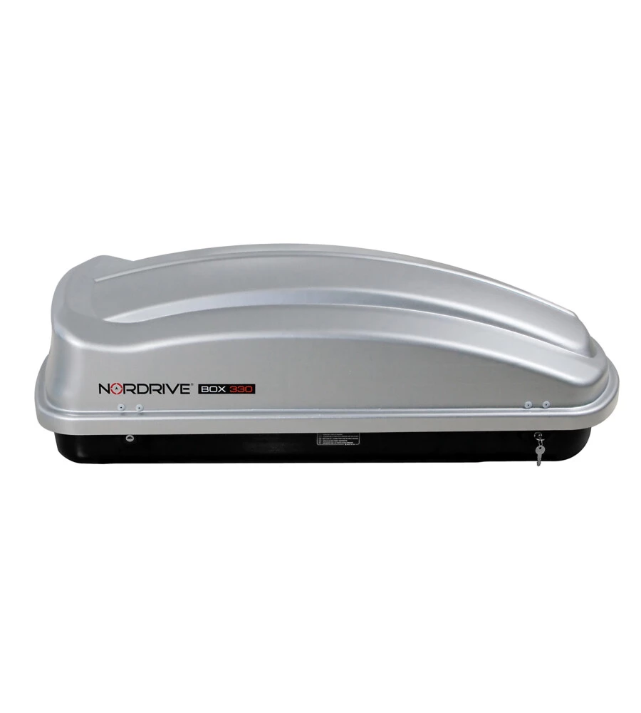 BOX TETTO PER AUTO 330 LITRI IN ABS GRIGIO GOFFRATO - N60000