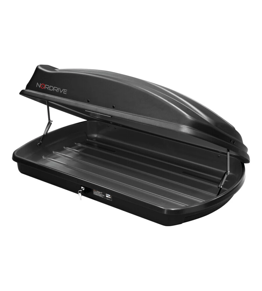 BOX TETTO PER AUTO 333 LITRI IN ABS NERO GOFFRATO - N60033