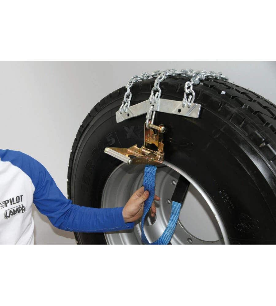 CATENE A SETTORI-CINGOLI PER CAMION SNOWDRIVE "SERIE EUROPA-PRO - 3E" 3 PEZZI - 16216