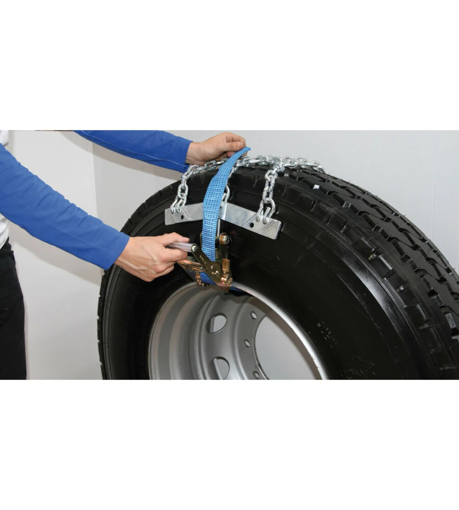CATENE A SETTORI-CINGOLI PER CAMION SNOWDRIVE "SERIE EUROPA-PRO - 3E" 3 PEZZI - 16216