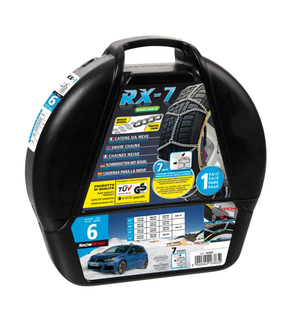 CATENE DA NEVE AUTOVETTURE "RX-7" - 6 SNOWDRIVE  16383