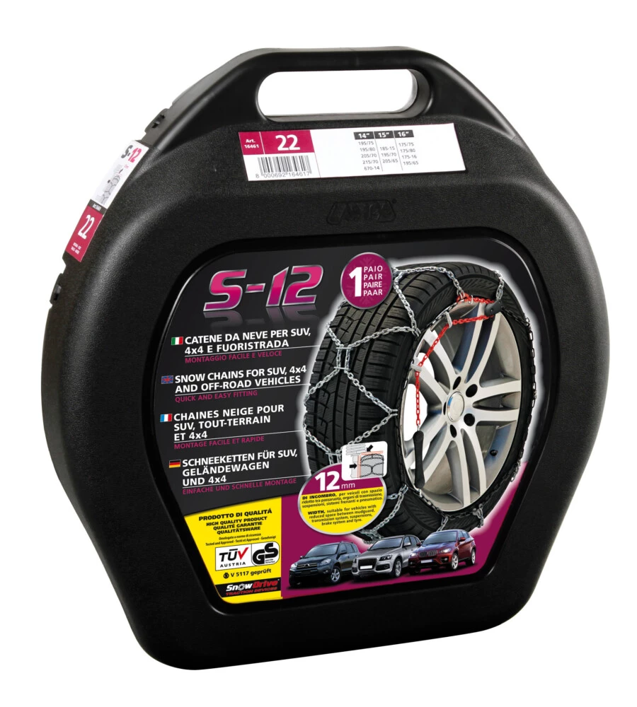 CATENE DA NEVE "S-12" GR.21 PER SUV E FUORISTRADA SNOWDRIVE  16460