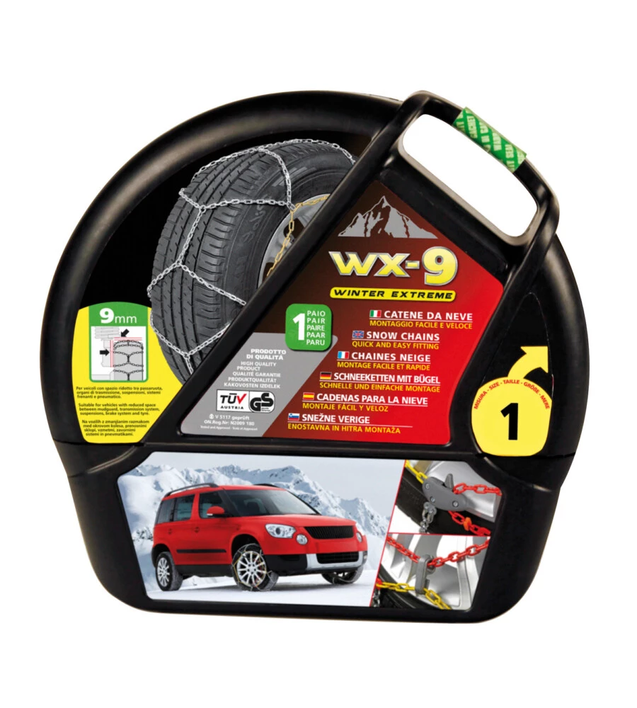 CATENE DA NEVE PER AUTO 9MM.GR.1 ROMBO WX-9 WINTER EXTREME WINTER EXTREME  GD02001