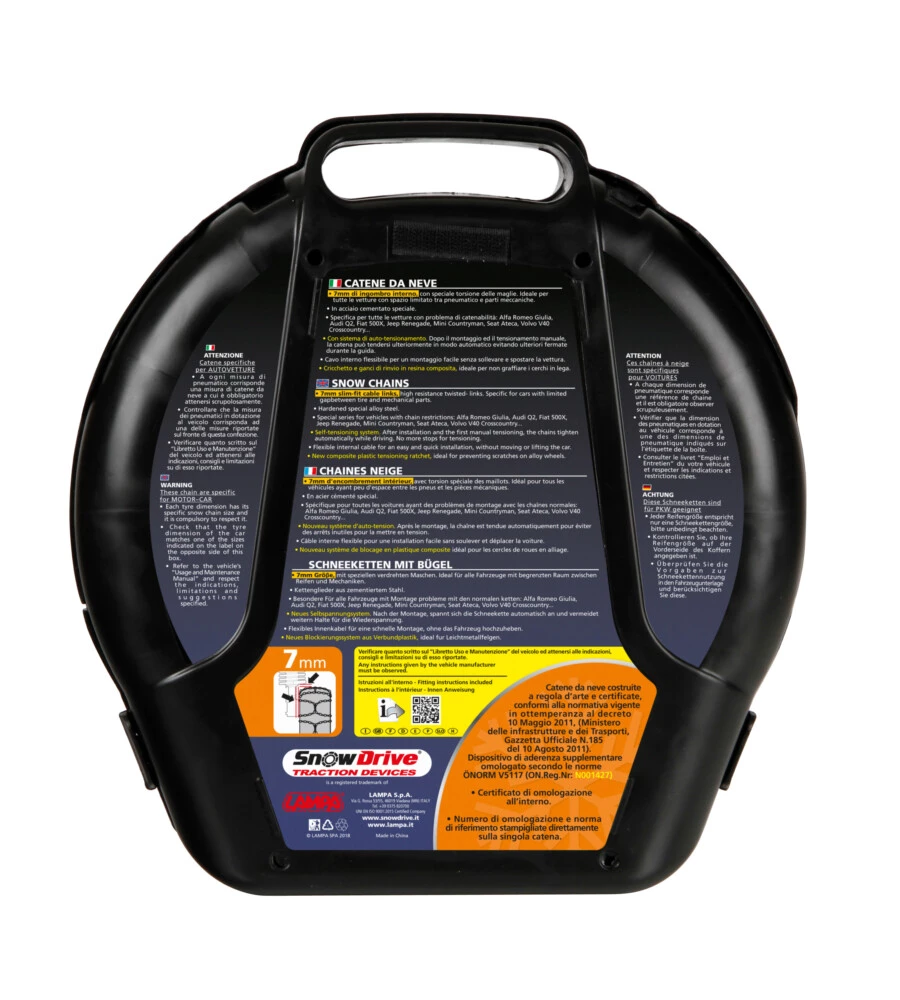 CATENE DA NEVE PER AUTO NX-7 7/9MM GR.6 SNOWDRIVE  15980