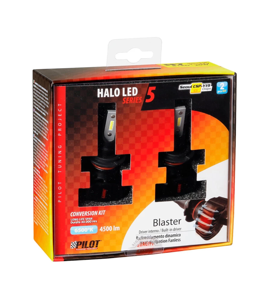 LAMPADE LED PER AUTO 9-32V HALO LED SERIE 5 BLASTER - (H7) - 20W - PX26D - 2 PZ  - SCATOLA  57792