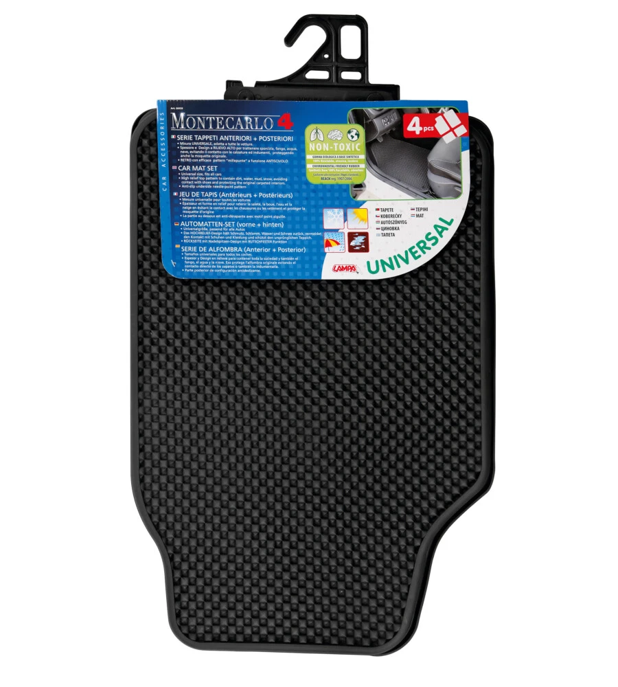 TAPPETO AUTO MONTECARLO SERIE TAPPETI UNIVERSALI 4 PEZZI  26533