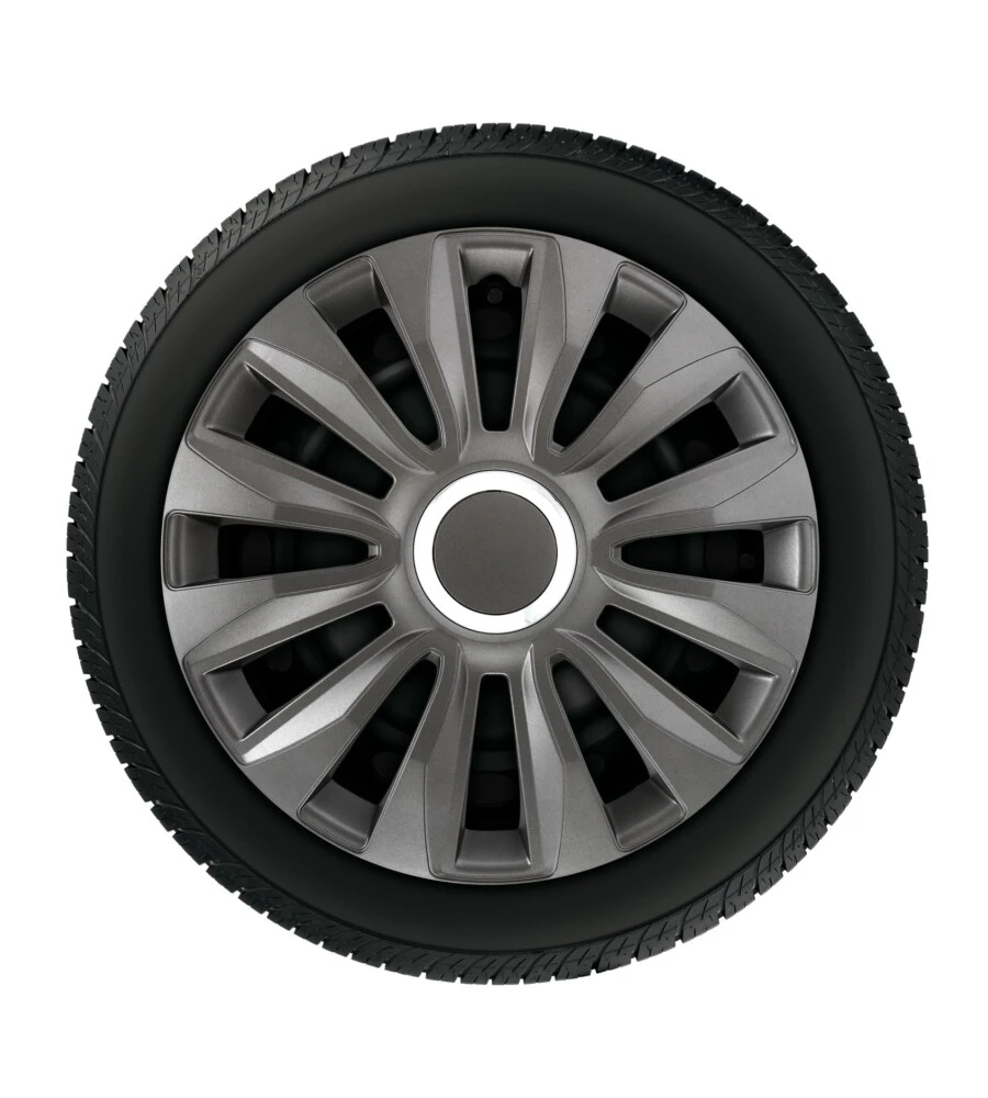 COPRICERCHI PER AUTO "AVALONE" PRO DARK - Ø 13"  31530