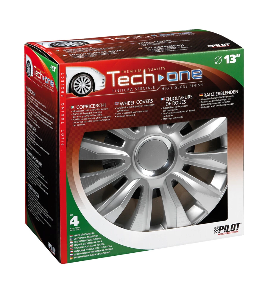 COPRICERCHI PER AUTO "AVALONE" PRO BLACK - Ø 13"  31520