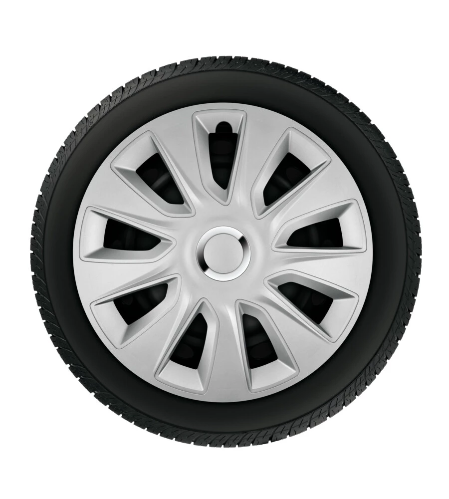 COPRICERCHI PER AUTO "STRATOS RC SILVER" - Ø 13" PILOT  31595