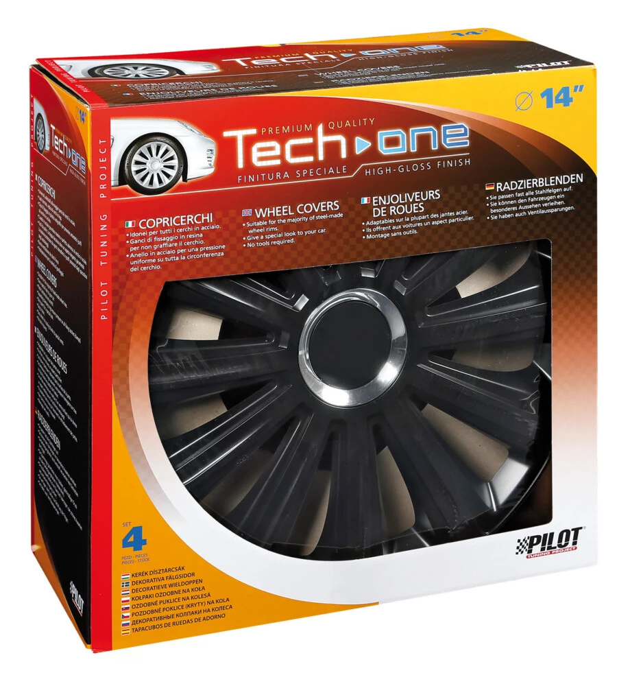 COPRICERCHI PER AUTO TREND BLACK - Ø 14" PILOT  31581