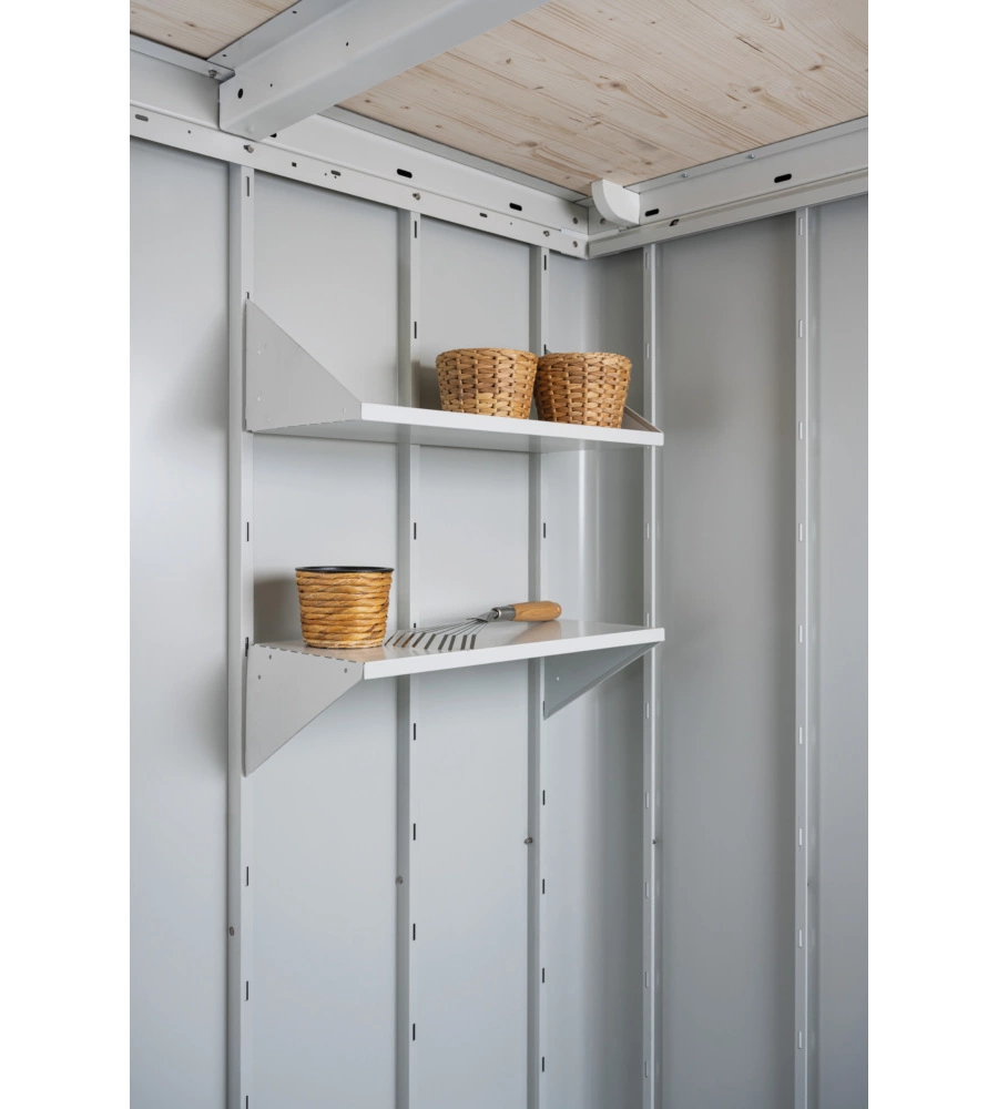 BIOHORT RIPIANI PER CASETTA ATTREZZI NEO 56X24,5 CM GRIGIO/BIANCO 2R