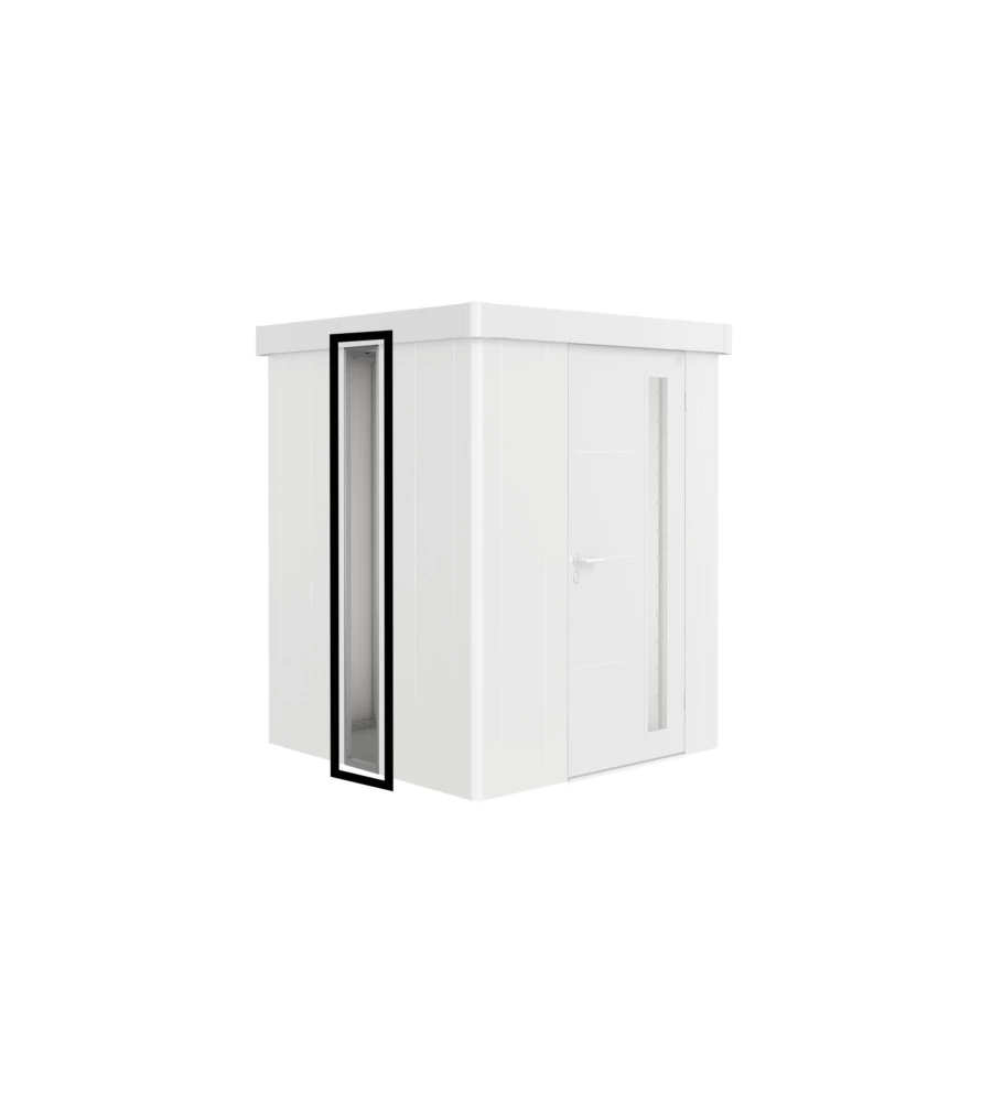 BIOHORT ELEMENTO IN VETRO ACRILICO PER CASETTA ATTREZZI NEO ARGENTO METALLIZZATO