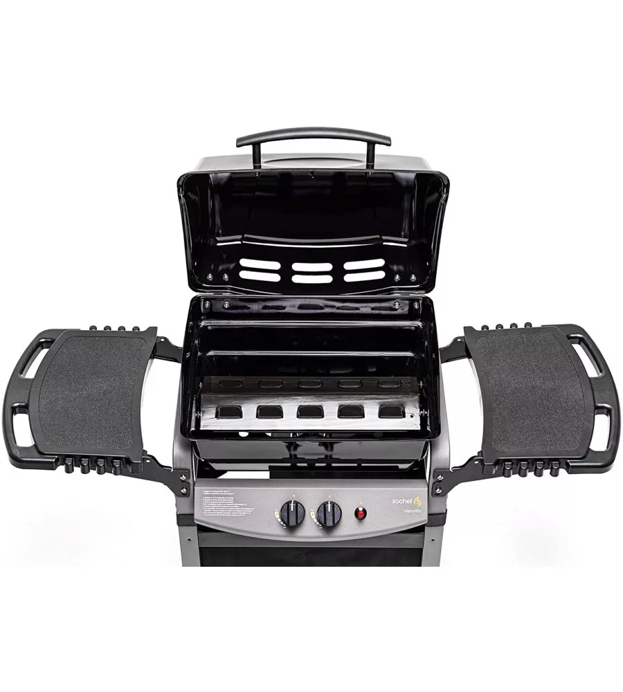 BARBECUE A GAS SOCHEF "SAPORILLO" CON COTTURA AUSTRALIANA 2 BRUCIATORI
