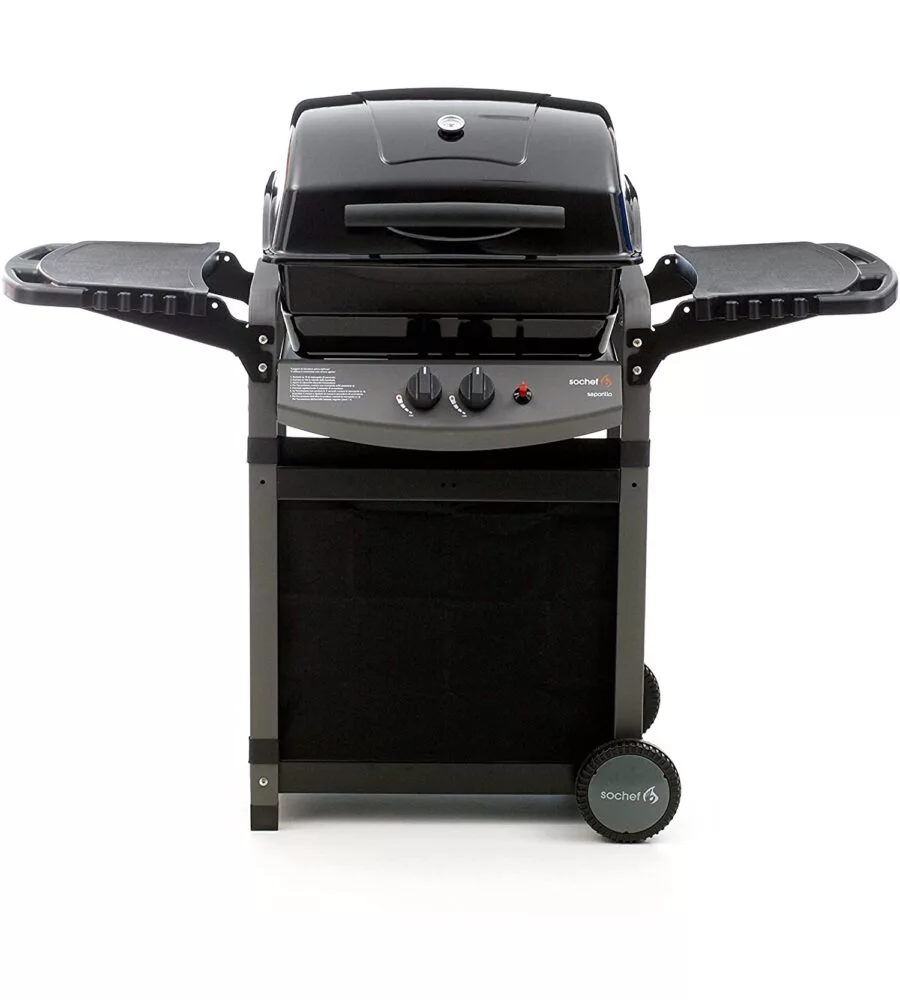 BARBECUE A GAS SOCHEF "SAPORILLO" CON COTTURA AUSTRALIANA 2 BRUCIATORI