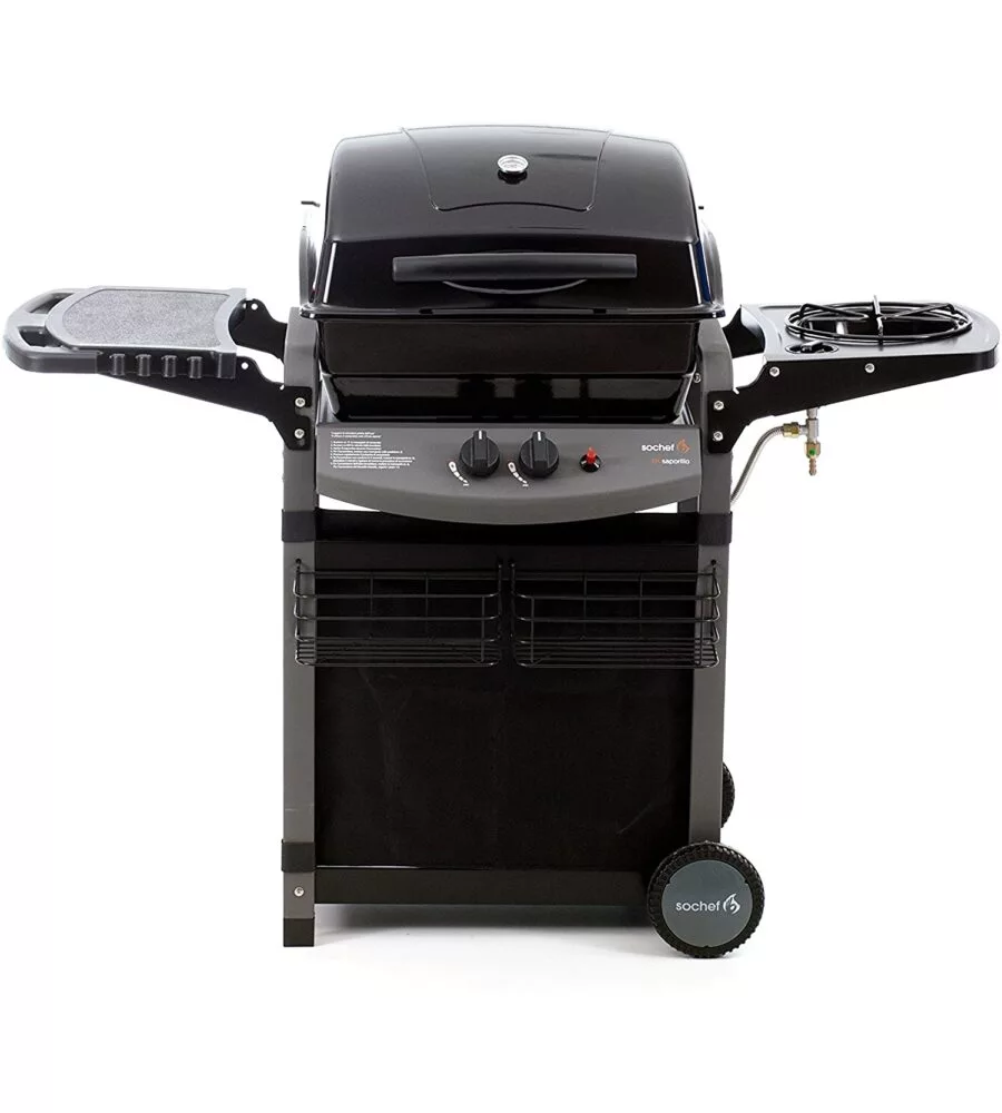 BARBECUE A GAS SOCHEF "PIU SAPORILLO" CON COTTURA AUSTRALIANA 2 BRUCIATORI