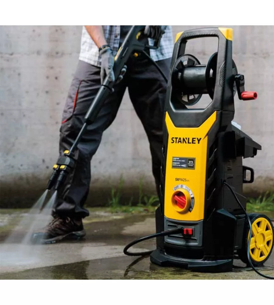 IDROPULITRICE ELETTRICA A FREDDO STANLEY "25DE" CON STURATUBI 150 BAR 810 L/H 2500 W