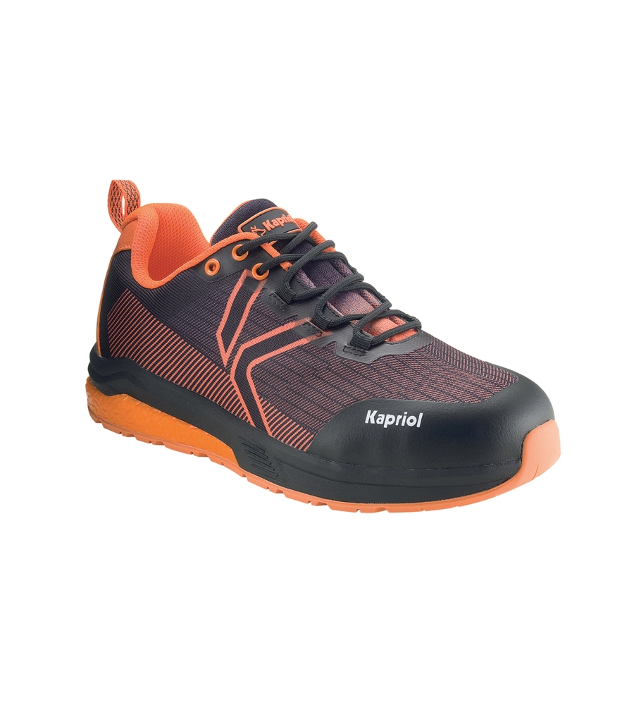 KAPRIOL SCARPA ANTINFORTUNISTICA "AIRISE KNIT" ARANCIONE/NERO, TG 42