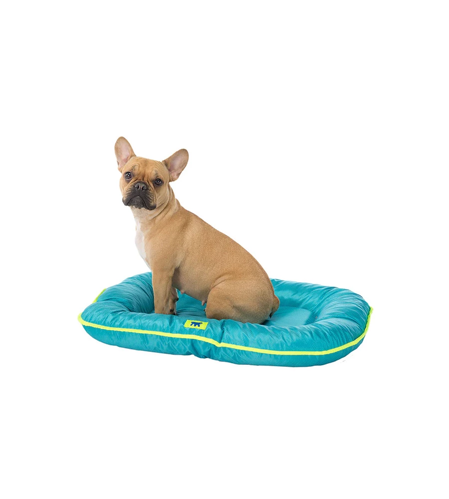 CUSCINO PER CANI "OSCAR 100" AZZURRO, 100X70X12 CM - FERPLAST