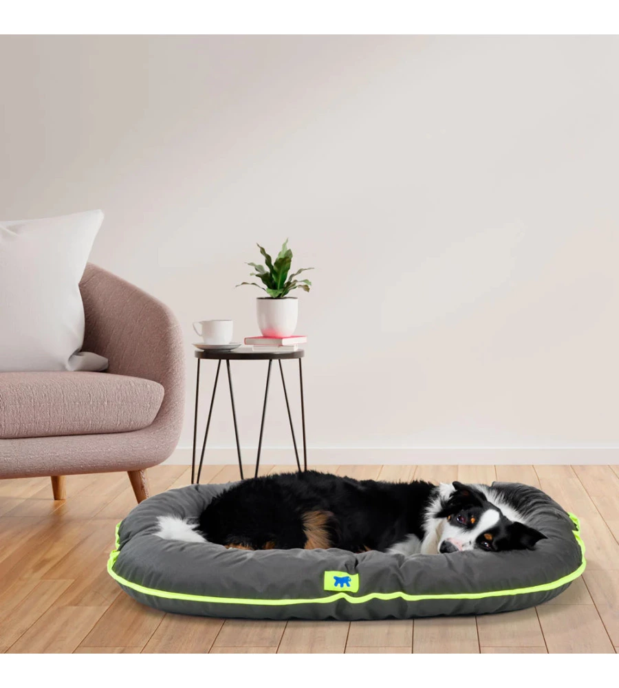 CUSCINO PER CANI "OSCAR 100" NERO, 100X70X12 CM - FERPLAST