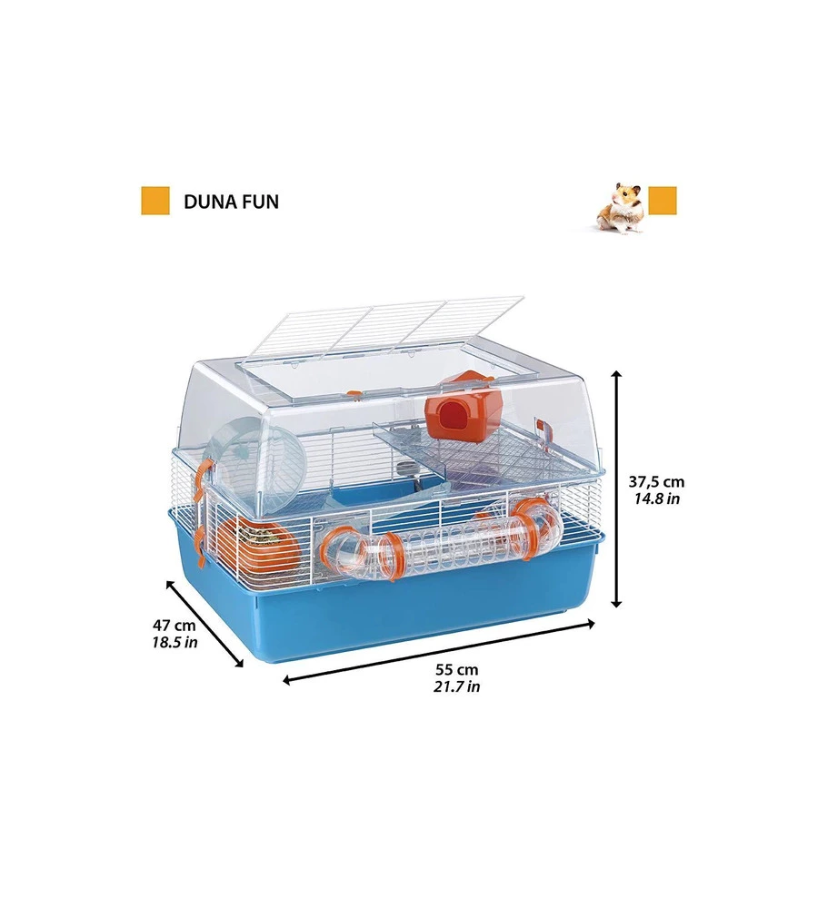GABBIA PER CRICETI "DUNA FUN" 55X47X37,5 CM - FERPLAST