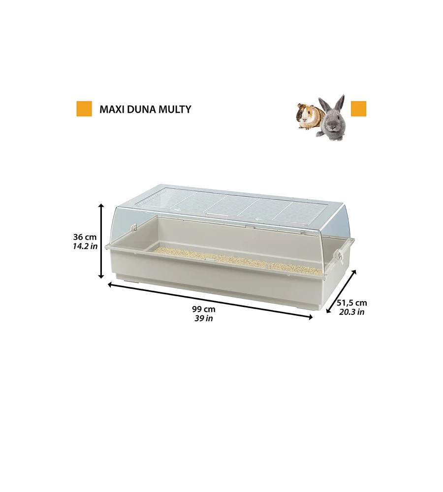 GABBIA PER CRICETI "MAXI DUNA MULTY", 99X51,5X36 CM - FERPLAST