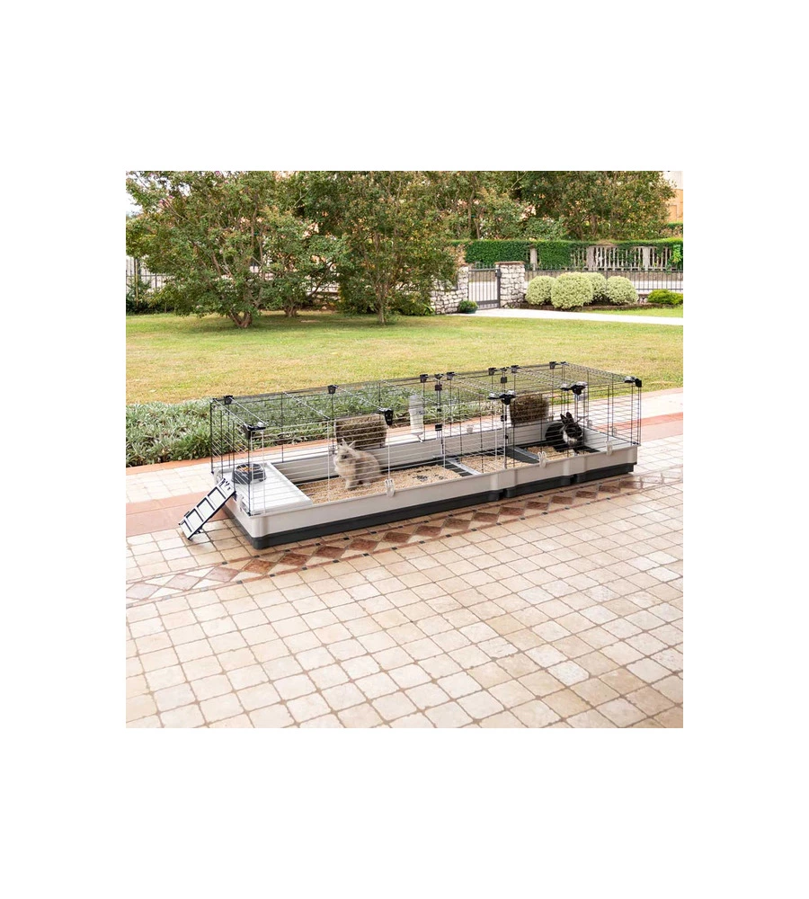 GABBIA PER CONIGLI "KROLIK 200" IN KIT DI MONTAGGIO, 205X60X50 - FERPLAST
