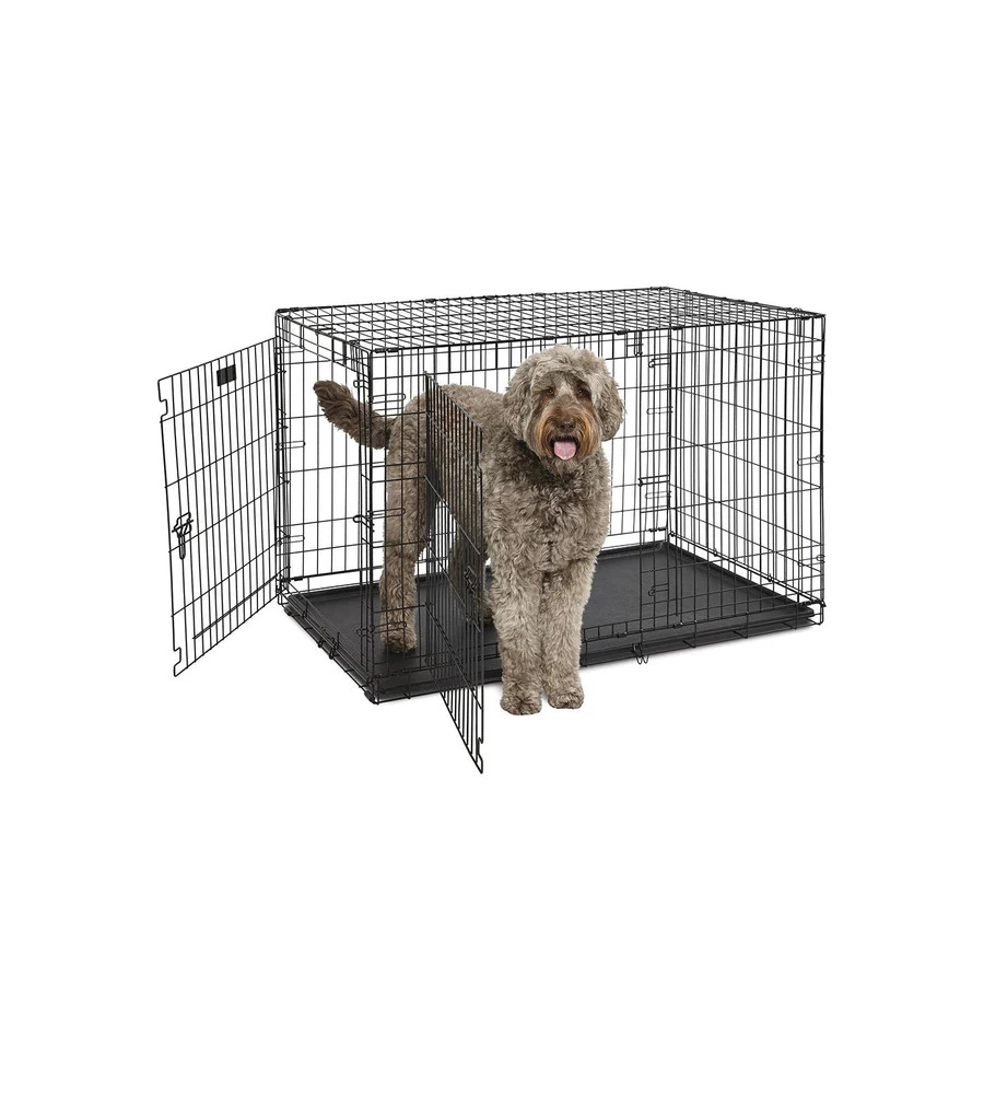 BOX PIEGHEVOLE PER CANI "DOG-INN 120" NERO, 123X76X81 CM