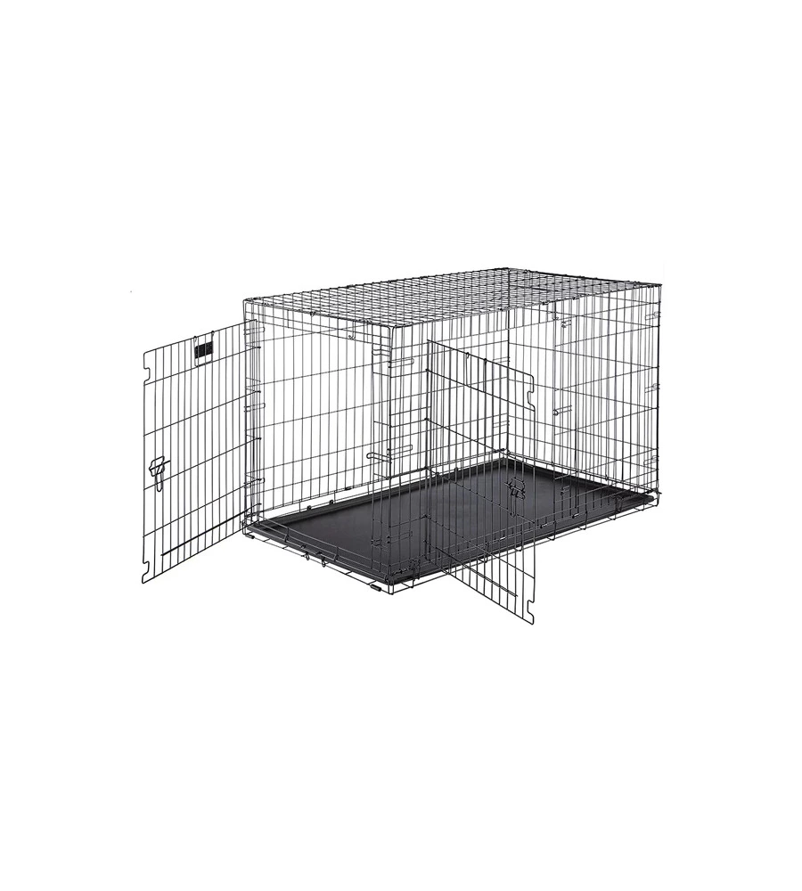 BOX PIEGHEVOLE PER CANI "DOG-INN 120" NERO, 123X76X81 CM