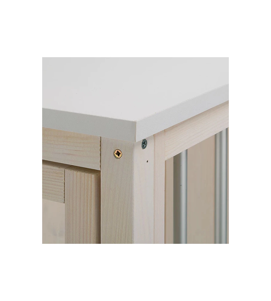 CUCCIA IN LEGNO PER CANI "DOG FORT" DA INTERNO, 100,5X59X82,5 CM - FERPLAST