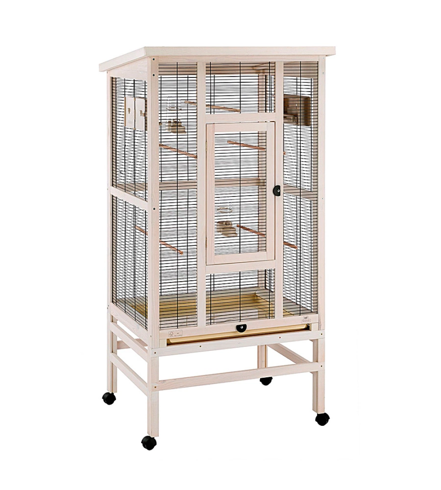 VOLIERA PER UCCELLI "WILMA" IN LEGNO, 83X67X158.5 CM - FERPLAST