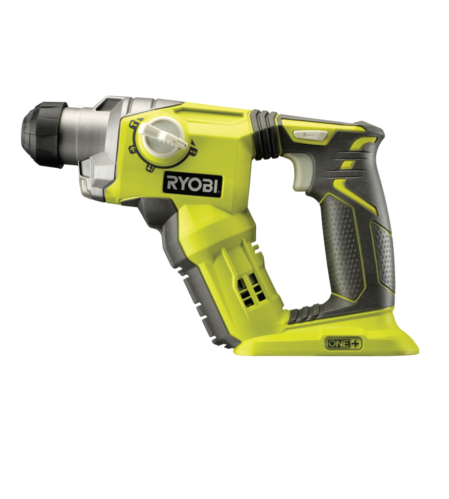 TRAPANO TASSELLATORE A BATTERIA RYOBI "R18SDS-0" 3+1 FUNZIONI 18V, SOLO CORPO MACCHINA