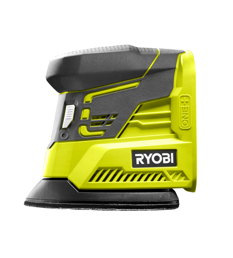 LEVIGATRICE ORBITALE PALMARE A BATTERIA RYOBI "R18PS-0" 18V, SOLO CORPO MACCHINA
