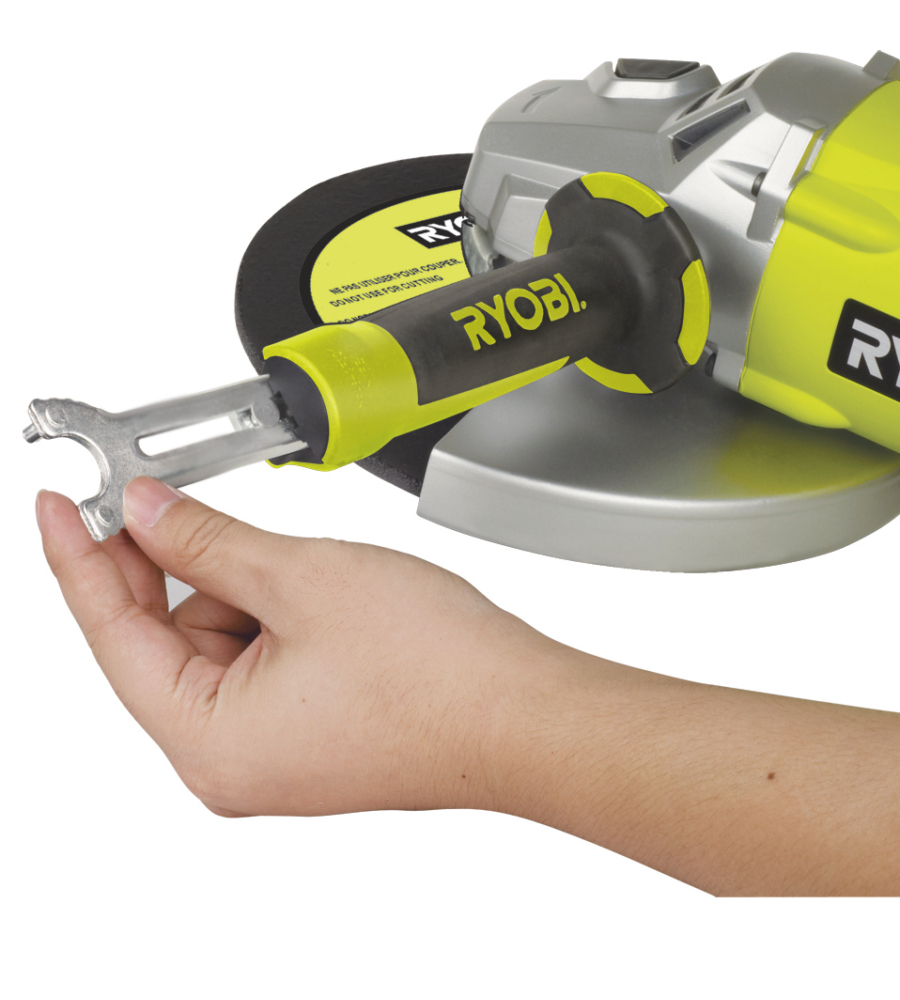 SMERIGLIATRICE ANGOLARE ELETTRICA RYOBI "EAG2000RS" 2000 W 230 MM