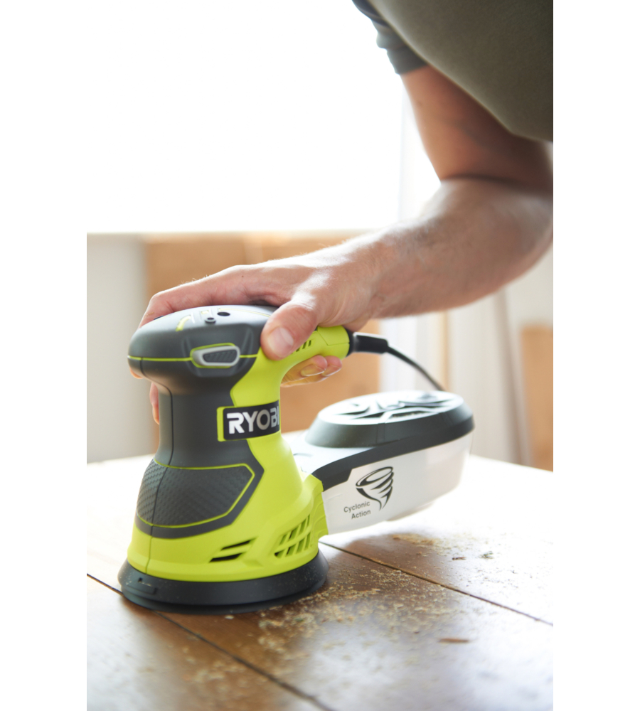 LEVIGATRICE ROTORBITALE ELETTRICA RYOBI "ROS300" 300W  Ø 125 MM