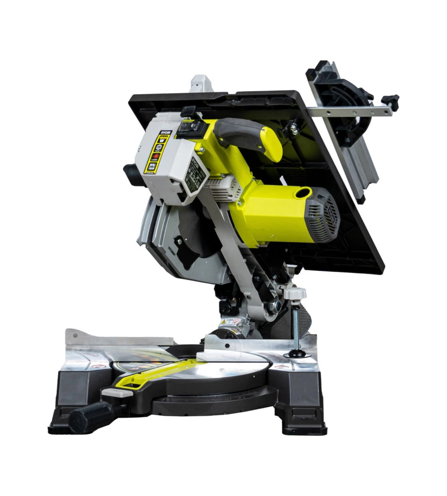 TRONCATRICE CON PIANETTO RYOBI "RTMS1800-G" ELETTRICA 1800W LAMA 254 MM