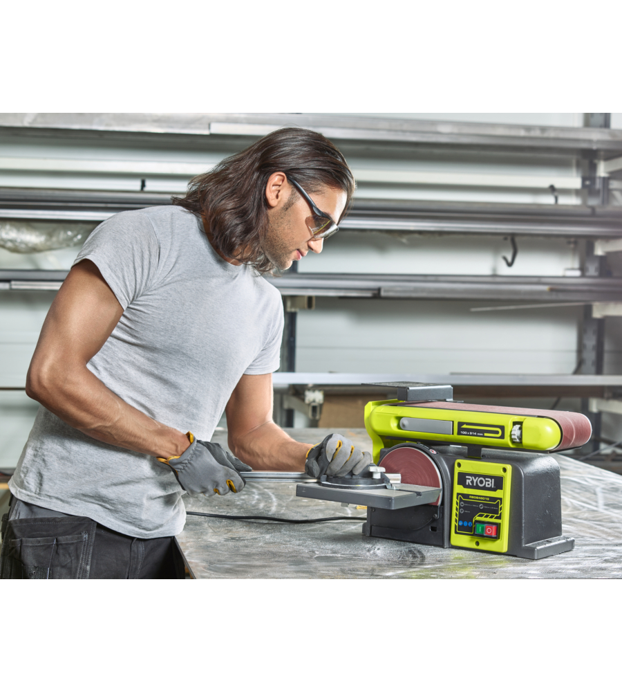 LEVIGATRICE A NASTRO E DISCO ELETTRICA RYOBI "RBDS4601G" 375W