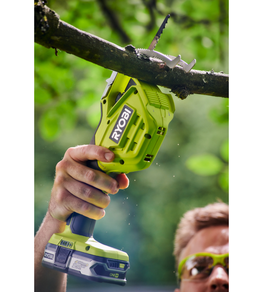 SEGHETTO DA POTATURA A BATTERIA RYOBI "RY18PSA-0" BARRA 15 CM 18V, SOLO CORPO MACCHINA
