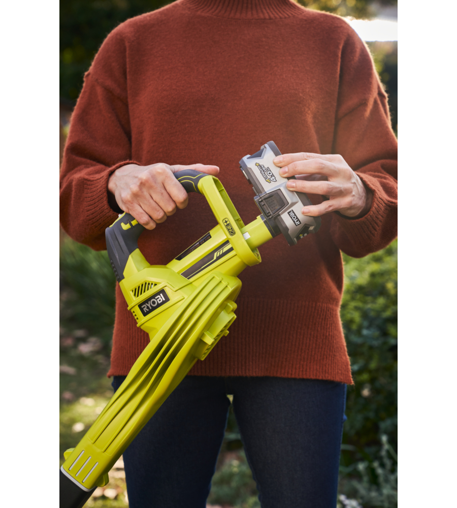 SOFFIATORE A BATTERIA RYOBI "OBL1820S" 18V, SOLO CORPO MACCHINA
