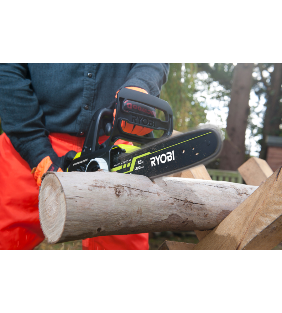 MOTOSEGA A BATTERIA RYOBI "RCS18X3050F" BARRA OREGON 30 CM 18V, BATTERIA 5AH INCLUSA