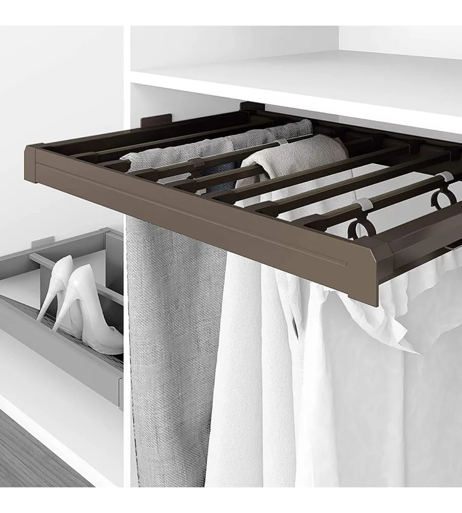 PORTAPANTALONI ESTRAIBILE MOKA ADATTABILE 564-614 MM