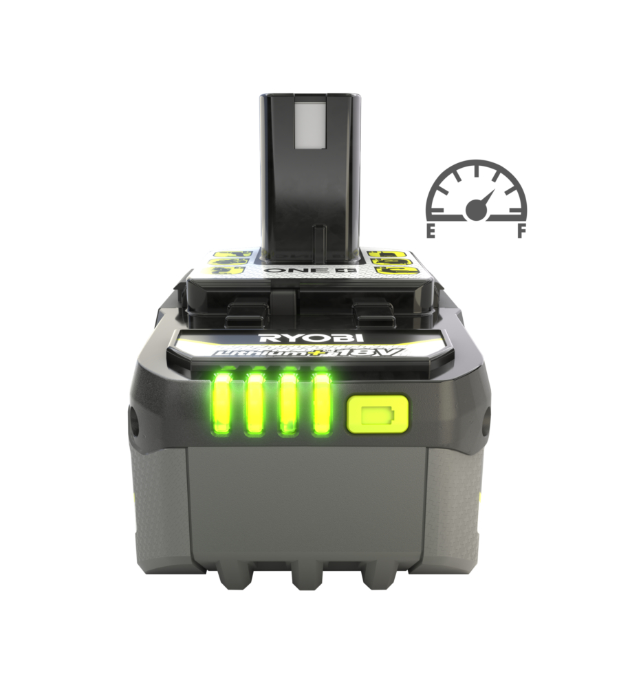 KIT CARICABATTERIE SINGOLO E BATTERIA DI RICAMBIO RYOBI "RC18120-140X" 18V 4AH